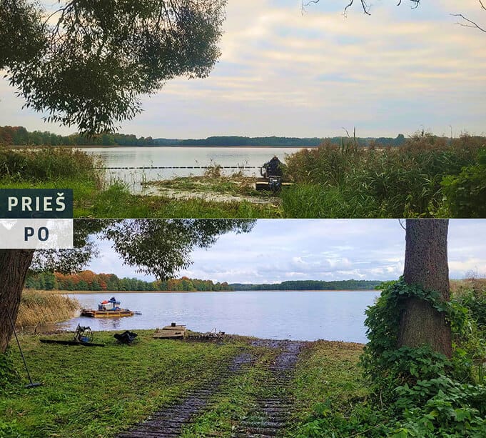 Pakrantės tvarkymo darbai